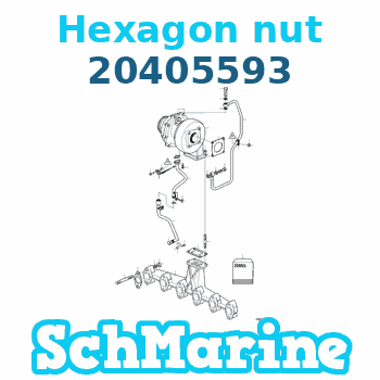 Buy 20405593 Hexagon nut Volvo Penta parts 20405593 Hexagon nut Volvo Penta