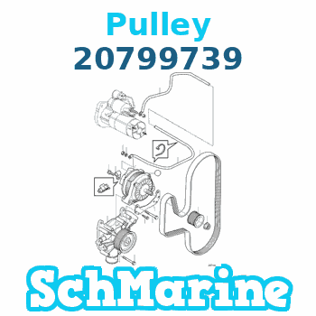 Buy 20799739 Pulley Volvo Penta parts 20799739 Pulley Volvo Penta