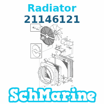 Buy 21146121 Radiator Volvo Penta parts 21146121 Radiator Volvo Penta