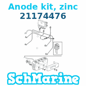 Buy 21174476 Anode kit, zinc Volvo Penta parts 21174476 Anode kit, zinc Volvo Penta
