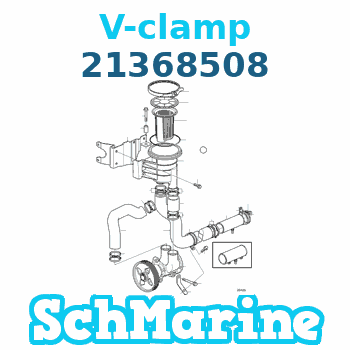 Buy 21368508 V-clamp Volvo Penta parts 21368508 V-clamp Volvo Penta