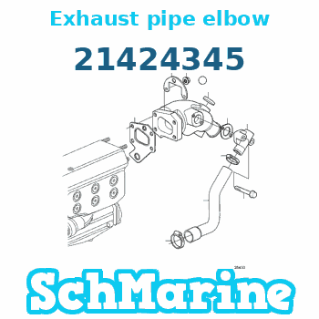 Buy 21424345 Exhaust pipe elbow Volvo Penta parts 21424345 Exhaust pipe elbow Volvo Penta