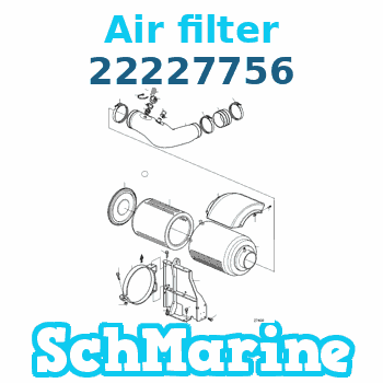 Buy 22227756 Air filter Volvo Penta parts 22227756 Air filter Volvo Penta