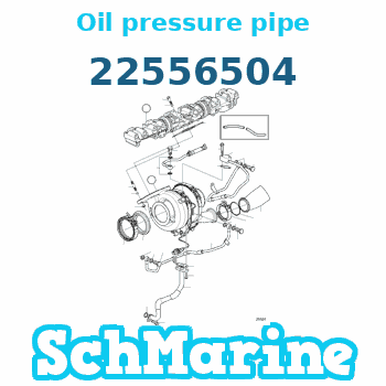 Buy 22556504 Oil pressure pipe Volvo Penta parts 22556504 Oil pressure pipe Volvo Penta