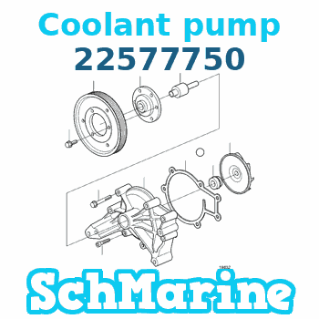 Buy 22577750 Coolant pump Volvo Penta parts 22577750 Coolant pump Volvo Penta