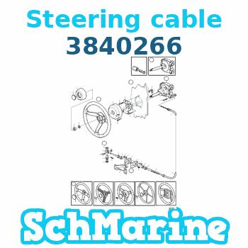 Buy 3840266 Steering cable Volvo Penta parts 3840266 Steering cable Volvo Penta