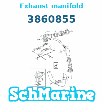 Buy 3860855 Exhaust manifold Volvo Penta parts 3860855 Exhaust manifold Volvo Penta