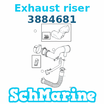 Buy 3884681 Exhaust riser Volvo Penta parts 3884681 Exhaust riser Volvo Penta