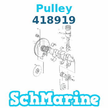 Buy 418919 Pulley Volvo Penta parts 418919 Pulley Volvo Penta