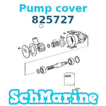 Buy 825727 Pump cover Volvo Penta parts 825727 Pump cover Volvo Penta