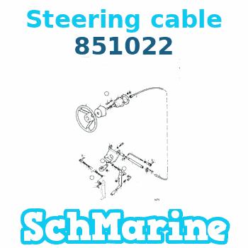 Buy 851022 Steering cable Volvo Penta parts 851022 Steering cable Volvo Penta