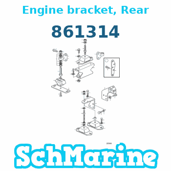 Buy 861314 Engine bracket, Rear Volvo Penta parts 861314 Engine bracket, Rear Volvo Penta