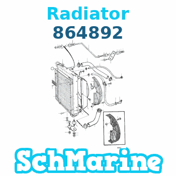 Buy 864892 Radiator Volvo Penta parts 864892 Radiator Volvo Penta