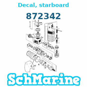 Buy 872342 Decal, starboard Volvo Penta parts 872342 Decal, starboard Volvo Penta