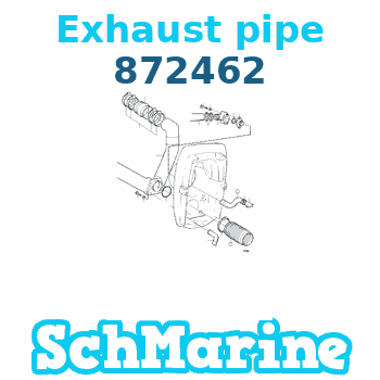Buy 872462 Exhaust pipe Volvo Penta parts 872462 Exhaust pipe Volvo Penta