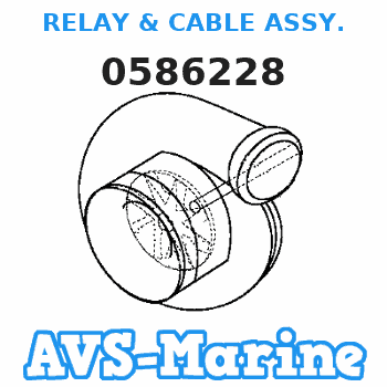 0586228 RELAY & CABLE ASSY. EVINRUDE