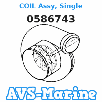 0586743 COIL Assy, Single EVINRUDE