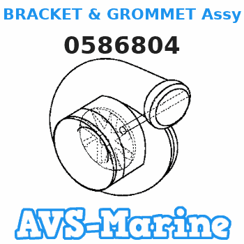 0586804 BRACKET & GROMMET Assy EVINRUDE