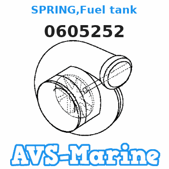 0605252 SPRING,Fuel tank EVINRUDE