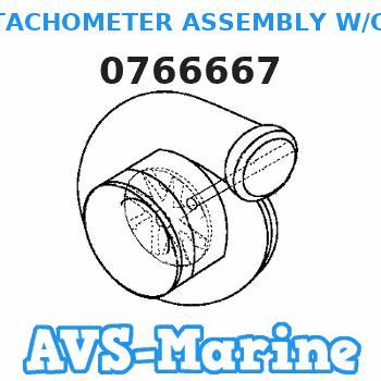 0766667 TACHOMETER ASSEMBLY W/OIL LAMP EVINRUDE
