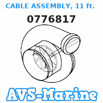 0776817 CABLE ASSEMBLY, 11 ft. (3.4m) EVINRUDE