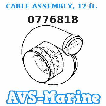 0776818 CABLE ASSEMBLY, 12 ft. (3.6m) EVINRUDE