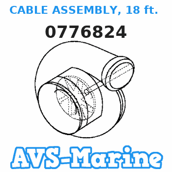 0776824 CABLE ASSEMBLY, 18 ft. (5.5m) EVINRUDE