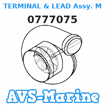 0777075 TERMINAL & LEAD Assy. Male EVINRUDE