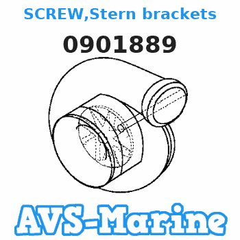 0901889 SCREW,Stern brackets EVINRUDE