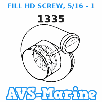 1335 FILL HD SCREW, 5/16 - 18 X 1 1/4 Force