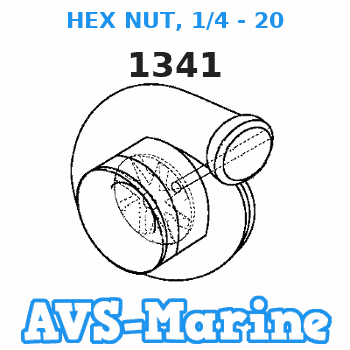 1341 HEX NUT, 1/4 - 20 Force
