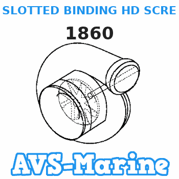 1860 SLOTTED BINDING HD SCREW, 6 - 32 X 1/4 Force