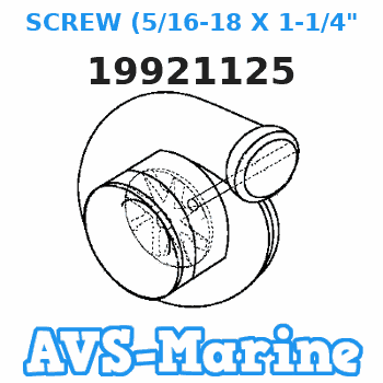 19921125 SCREW (5/16-18 X 1-1/4") WITH DRI LOC Force
