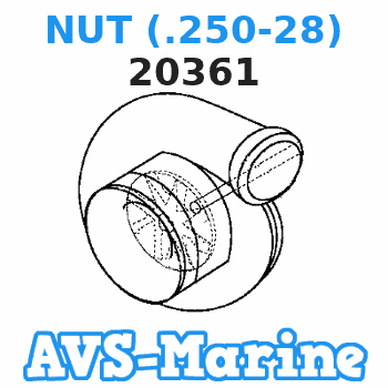 20361 NUT (.250-28) Force