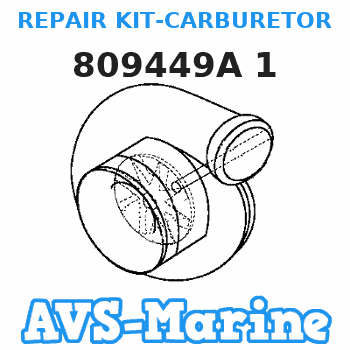 809449A 1 REPAIR KIT-CARBURETOR Force