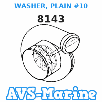 8143 WASHER, PLAIN #10 Force