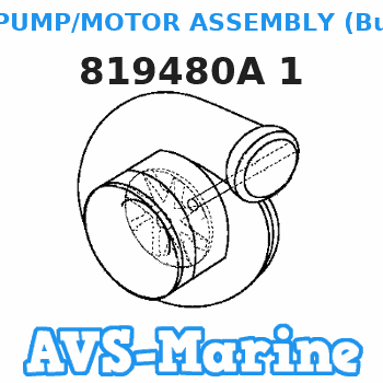 819480A 1 PUMP/MOTOR ASSEMBLY (Bullet Style) Force