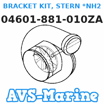 04601-881-010ZA BRACKET KIT, STERN *NH282MU* (Honda Code 8572372). (OYSTER SILVER METALLIC-U) Honda