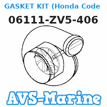 06111-ZV5-406 GASKET KIT (Honda Code 6019970). Honda