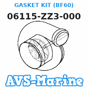 06115-ZZ3-000 GASKET KIT (BF60) Honda