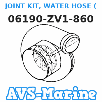 06190-ZV1-860 JOINT KIT, WATER HOSE (Honda Code 2944239). Honda