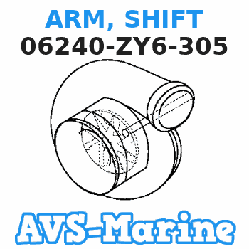 06240-ZY6-305 ARM, SHIFT Honda