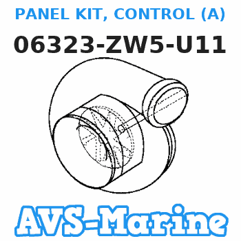 06323-ZW5-U11 PANEL KIT, CONTROL (A) Honda