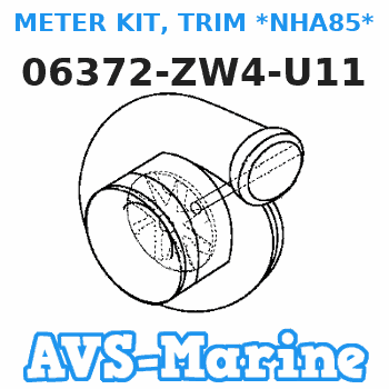 06372-ZW4-U11 METER KIT, TRIM *NHA85* (B) (BLACK) Honda