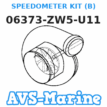 06373-ZW5-U11 SPEEDOMETER KIT (B) Honda
