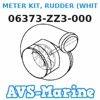 06373-ZZ3-000 METER KIT, RUDDER (WHITE) Honda