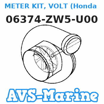 06374-ZW5-U00 METER KIT, VOLT (Honda Code 6796320). Honda