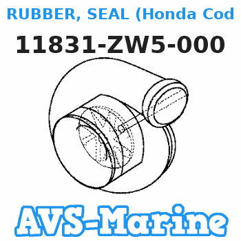 11831-ZW5-000 RUBBER, SEAL (Honda Code 5890215). Honda