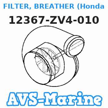 12367-ZV4-010 FILTER, BREATHER (Honda Code 3174216). Honda