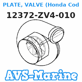 12372-ZV4-010 PLATE, VALVE (Honda Code 2944296). Honda